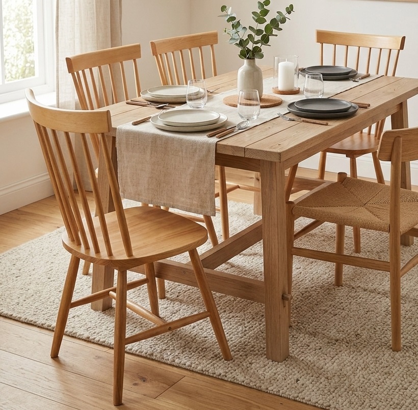 Ile osób zmieści się przy stole? Jak dobrać liczbę krzeseł do rozmiaru i kształtu stołu